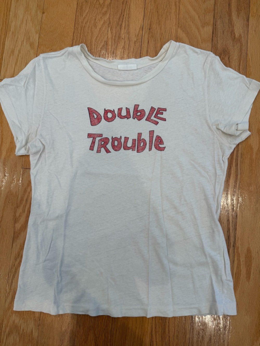 Re/Done "Double Trouble" Graphic Tee